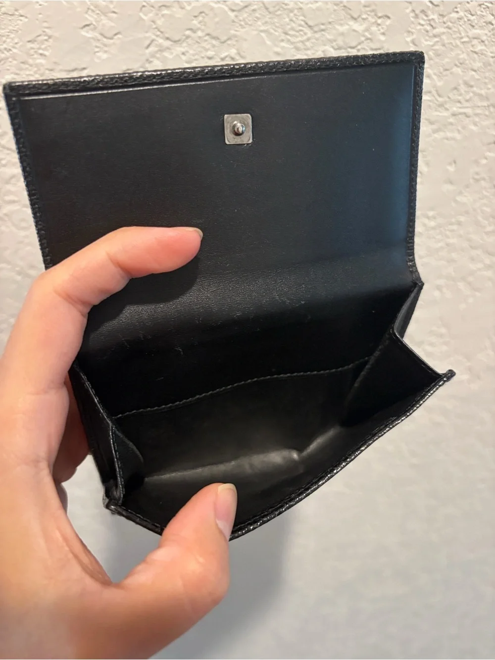 Gucci GG Logo Black Leather Wallet